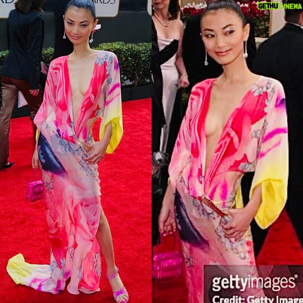 Bai Ling Instagram - One of the most innovative, glamorous, extravagant , celebrited #fashiondesigner #robertocavalli has left us, very sad to hear this news. 10pics This is his dress I wearing attending the #goldenglobesawards #redcarpet , I love it so much, might be one of my favorite dresses I have wear. I got so much attention before #Jenniferlopez wearing that green dress .I love that soft color so sexy feminine enchanting,made me feel like a #goddess landing on earth. A little story of me and Roberto sharing with you: I met Robeto many times as I used to go to so many #fashionshows #redcarpet events . He came to say hi to me many times, but I did not know who he is only my PR told me , finally he took me to a side said: Bai Ling, I can have any models’s attention in the world but how come not yours? I said: I am sorry I am not from here, really don’t know the #fashionworld who is who. Finally he invited me to his home city #Florence #italy🇮🇹 ,wow what a beautiful city, he drove a smart car because the city is so hard to park, he took me to those beautiful restaurants outside a beautiful church for a long afternoon lunch with his friends, and beautiful dinners. Wow I loved it so much, also his home just unbelievable, with real big marble columns, surrounded a blue swimming pools in the middle of the house , the whole house looked like a beautiful decorated #musem , with fancy classy expensive things all around, then I know he is very successful #fashion #desinger . And his personality was so warm, open and vibrate, just like his fashion , bright, vibrant, colorful, #glamorous and #extravagant just like his #lifestyle So glad I got to know him a little in his country Italy where I found endless beauty and history. May you rest in peace Roberto, what you left us is a brave joyful spirits in #marvelous fashion arts. #riprobertocavalli 🙏❤️🙏 Cookie: Only joy will create joy, only love will bright and left the stunning spirits for us to know ourselves and others of what a great value and how precious life is when you are in love with life itself. Salute fashion ! And salute Mr. Roberto Cavalli ❤️❤️ #fashionstyle #RobertoCavallifashion #白靈時尚 #redcarpetfashion