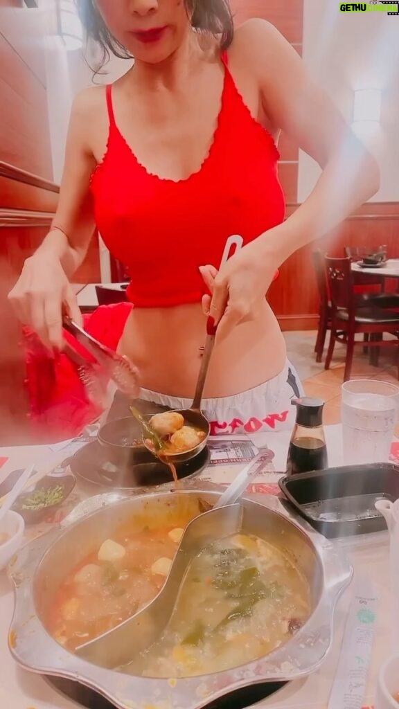 Bai Ling Instagram - #happyvalentinesday everyone, you are all my lovers and you are all my #valentine here everyday 💋💖💃 Do you like Hot Pot ? I am not drinking but I am drunk. Haha #hotpot tonight celebrite #valentines and #chinesenewyear #情人節快樂 Click the link in my bio to my #fashionshop you can get #thecrow suit I am wearing in this video so #fashionnova and comfortable @bailinghollywoodpopularshop @quarantineromancee #girlsjustwannahavefun even in hot pot restaurant I can still have fun and dancing and putting meatballs in the hot #jacuzzi 🥟🥰💖🧧🥟💃🧧🍾💋🌹 You can find joy, fun, excitement and magic beauty Everywhere you go in life, if you have all those things and feelings in your heart. Just that I have been eating so much good junk food haha my stomach is getting fat now what you think? What are you doing and going for #valentinesday ? Cookie: Love is love’s reward, be loving and then everyday will be your #valentinesdaygift .Each lover you have on your human journey is a beautiful gift, do not ask to have and to hold that lover for life, but to only experience its beauty and magic of that love, then you will experience the true pure exciting love, that’s why I am single, because I value love as its purest form. Love to you from Bai Ling 💖💖 #bailing #bailingmovie #bailingfashion #fashion #valentinesgift #valentinesnails #valentinesdecor #love #白靈品牌 #白靈時尚 #白靈設計 #白靈電影 #fashion #hollywood #我愛你 #iloveyou #myvalentine