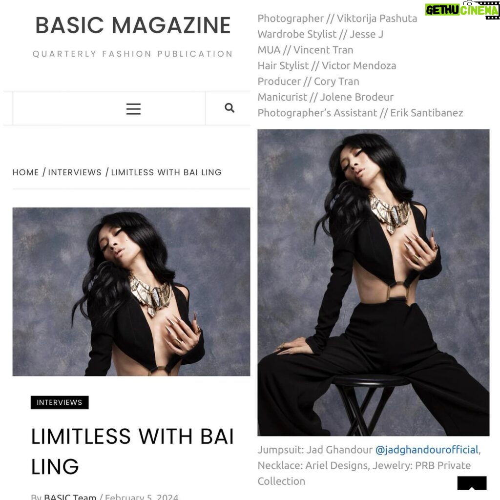 Bai Ling Instagram - Wonderful article 4pics please read. So you get to know all parts of me. And Subscribe me I have a lives how this Friday 10pm Los Angeles time at the Hollywood Show. Tonight around 6:35pm I am going to the #magiccastle and will do a little live for you please turn in. And see you the weekend 7th 8th at the #hollywoodshow in burbank #marriott Thank my friend send me this martial on #basicmagazine and decided to share it with you. Hope it will #inspire yield and get you to know the many parts of me as bother #actress and also as a person. Been so busy but will post you some wonderful videos and pics of my trip to #vienna #austria was a wonderful trip to see the world of #europe . Click the link in my bio for the beautiful #fashion I created for you #bailinghollywoodshop @bailinghollywoodpopularshop @quarantineromancee Cookie: Be proud of who we are, because our uniqueness we contribute our unique light and energy to make this world a bright colorful #amazing place for us all to live and enjoy. #beproud and #beyou . Love from #hollywood 😜💖💋 #bailing #fashionblogger #style #bailingmovie #bailingfashion #healthylifestyle #workoutmotivation #gym #abs #白靈電影 #白靈時尚 #白靈的小蠻腰 #白靈品牌 #白靈語錄