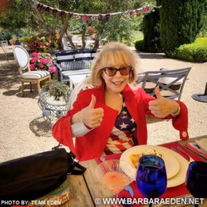 Barbara Eden Instagram - A very Happy Independence Day to all my American friends, fans and followers! It felt so nice to be outside today with dear friends! I brought my mask though! I hope everyone has a fantastic day today! -B #happy4thofjuly #happyindependenceday #america #USA #picnic