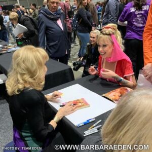 Barbara Eden Instagram - I had such a ball today at Supanova! I even saw another genie! I must say she dresses very well. 😉 Teehee! -B