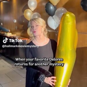 Barbara Niven Instagram - Delores is BACK! 😘 💃 Carrot Cake Murder: A Hannah Swensen Mystery premieres Friday May 19, 9/8c! 🔍 #repost from @hallmarkmovie #tiktok #hannahswensenmysteries #carrotcakemurder #hallmarkmysteries