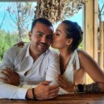 Barbara Lune Instagram - My love @djniko_sainttropez ❤️ Retour à la civilisation bordel 🤣 👗 by @leana.paris