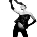 Barbara Meier Instagram - Shooting with the fabulous @stefankokovic 🖤🤍 Nach 15 Jahren als Model war das eines meiner besondersten Fashion-Shootings. Das Schöne war, dass der Bauch gar nicht so im Fokus stand, sondern ich „ganz normal“ vor der Kamera arbeiten konnte. Danke an mein tolles Team für diese besonderen Erinnerungen und daran, dass wir zeigen konnten, dass man auch mit einem veränderten Körper ein cooles Fashion-/ Beauty- Shooting machen kann. 🖤 pictures: @stefankokovic hair: @roman_klammer makeup: @taleof_a.j styling: @magdi_auer assistant: @thereal.harlekino organization: @marjanfirouz @glam_communications