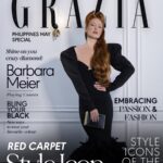 Barbara Meier Instagram - 🖤 Grazia 🖤 Such a great shooting in Cannes! Thank you to my amazing team! @mephistophelesproductions @alex.von.trentini @graziaphilippines @lena_erziak @sebastienvienne @gregalexanderofficial @drbinh #cover #covershoot #model #redhead #grazia #cannes #fashion #editorial
