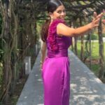 Bavithra B Instagram – 💟

Beautiful and sexy purple gown by the best @oshinanil