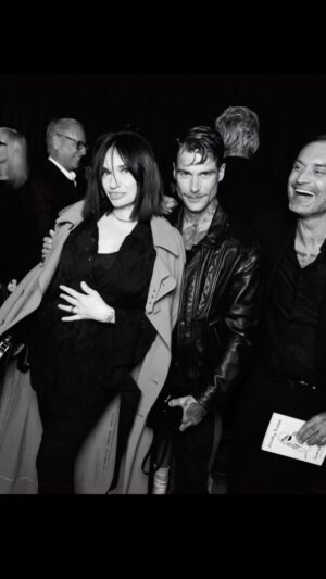 Béatrice Dalle Instagram - @anthonyvaccarello @____arnaud____  @babyluratatouille @clement_gbk @atrapenard merci Don Tonino pour tous ces moments de poésie que je vis avec toi, je t’aime très fort….ratatouille président photo @saskialawaks @ysl
