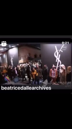 Béatrice Dalle Instagram - @anthonyvaccarello @____arnaud____ @babylu @ysl et ma fée MELUZINE @nathaliecroscoitton merci à @beatricedallearchives