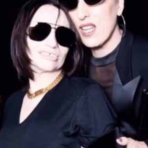 Béatrice Dalle Instagram - @rossydpalma ,Bidi et @ozzyosbourne en hommage à Don Tonino @anthonyvaccarello  @ysl …avec ma fée MELUZINE @nathaliecroscoitton et ma sœur adorée @sophietheallet