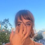 Beatrice Grannò Instagram – Glamming up 🤍♥️🩵🧡