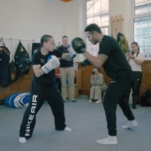 Beatriz Ferreira Instagram - Bea In The Community ✨ 

Future World & Olympic Champion @beatrizferreira60kg inspiring the next generation in Liverpool 👊 @capoeiraforall 

#FerreiraLescano | #NXTGEN | #McGrailLeach
