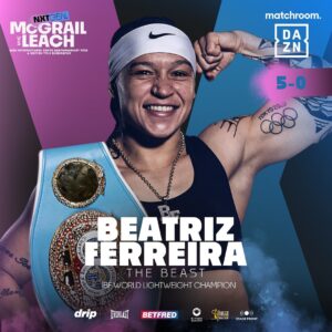 Beatriz Ferreira Instagram - 📝 59-55, 59-55, 58-55 all in favour to @beatrizferreira60kg 
 
To the judges scorecard on a TD 👊 

The Beast is a World Champion, now time to chase the Olympic dream 😈🇧🇷 #FerreiraLescano #McGrailLeach