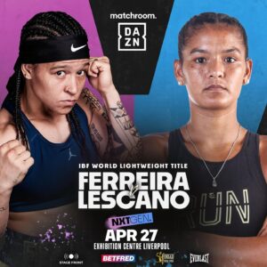Beatriz Ferreira Instagram - A OPORTUNIDADE QUE EU MAIS QUERIA CHEGOU!!

Dia 27 de abril estarei lutando pelo título MUNDIAL DA IBF, esperei tanto por esse momento e está chegando a hora, estou muito feliz e animada com tudo que está acontecendo. Só tenho a agradecer todos que estão envolvidos, meu empresário, minha equipe, ao @eddiehearn e todos da @matchroomboxing.

Nesse momento o meu foco está todo voltado pra essa luta, seguirei me preparando para fazer história, fiquem ligados e vamos juntos? Conto com a torcida de todos vocês!

#BiaFerreira #DancingQueen #TheBeast #NIKE #BoxingBrasil #sudesb #BolsaAtleta #MarinhaDoBrasil #seguros #Cbboxe #FokusAssessoria #teamamma