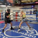 Bec Rawlings Instagram - It’s not every day you get to spar a former IBO world Champion ☘️ 🏆 @dennishoganboxing thanks for taking it easy on me 😂
