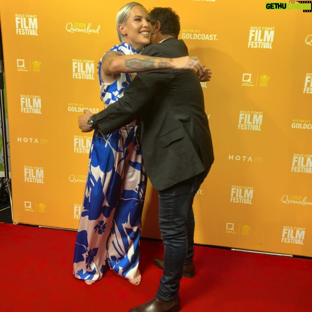 Bec Rawlings Instagram - FIGHT TO LIVE LOVERS! The only reason I would square off with my friend @rowdybec is to give her a hug in extending my congratulations at the Film Documentary Premiere “Fight To Live” which Gala Screening was showcased at @hotagc at the @gcfilmfest . Directed by Greek Australian Film Maker @_tomharamis it has been chosen for presentation at the next Cannes Film Festival. The film captures in what I can describe as a Brutal Truth with a Soft & Passionate Honesty that has you feeling emotional, happy, pumped & inspired of Becs life recounted by Bec herself, her mother & family members from her early childhood to current adulthood along with coaches, trainers & friends who give an insite into the complex character we all appreciate Bec is. The inspiring story of Bec Rawlings’ rise from a difficult upbringing to becoming a UFC fighter & bare-knuckle boxing champion while protecting her children from abuse certainly discusses confronting issues as @_tomharamis so masterfully shot & presents this film for us all to be taken on a certainly interesting biography of our Local Aussie girl who has successfully made waves internationally whilst still being grounded by her experiences & those around her. Extending by huge congratulations to all those who contributed to this film especially Bec who laid her life all out into the open to definitely inspire others with her story. The @gcfilmfest in its 22nd year running is a celebration of film & filmmaking hosted in Australia’s most dynamic screen destination, the Gold Coast, from 17-28 April presenting the best of Australian & international cinema along with profiling local & independent films. @hotagc This Documentary does address domestic violence dialogue & lived situations that some viewers may find confronting, it is presented in a way that should pave the way in opening discussion & victims of DV to seek help & protection through family, friends, authorities to stay safe. This Underdog Story of Becs success in the fighting arena & also in life is a must watch.