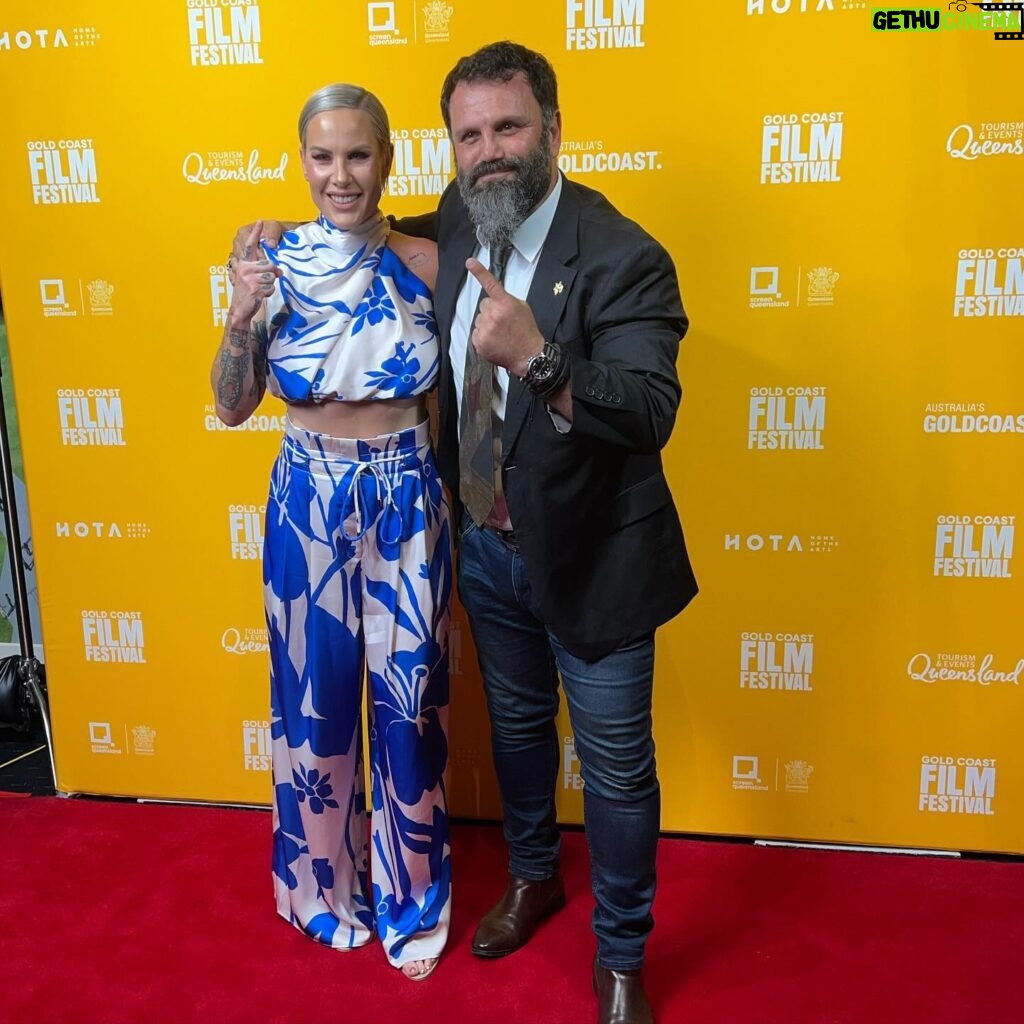 Bec Rawlings Instagram - FIGHT TO LIVE LOVERS! The only reason I would square off with my friend @rowdybec is to give her a hug in extending my congratulations at the Film Documentary Premiere “Fight To Live” which Gala Screening was showcased at @hotagc at the @gcfilmfest . Directed by Greek Australian Film Maker @_tomharamis it has been chosen for presentation at the next Cannes Film Festival. The film captures in what I can describe as a Brutal Truth with a Soft & Passionate Honesty that has you feeling emotional, happy, pumped & inspired of Becs life recounted by Bec herself, her mother & family members from her early childhood to current adulthood along with coaches, trainers & friends who give an insite into the complex character we all appreciate Bec is. The inspiring story of Bec Rawlings’ rise from a difficult upbringing to becoming a UFC fighter & bare-knuckle boxing champion while protecting her children from abuse certainly discusses confronting issues as @_tomharamis so masterfully shot & presents this film for us all to be taken on a certainly interesting biography of our Local Aussie girl who has successfully made waves internationally whilst still being grounded by her experiences & those around her. Extending by huge congratulations to all those who contributed to this film especially Bec who laid her life all out into the open to definitely inspire others with her story. The @gcfilmfest in its 22nd year running is a celebration of film & filmmaking hosted in Australia’s most dynamic screen destination, the Gold Coast, from 17-28 April presenting the best of Australian & international cinema along with profiling local & independent films. @hotagc This Documentary does address domestic violence dialogue & lived situations that some viewers may find confronting, it is presented in a way that should pave the way in opening discussion & victims of DV to seek help & protection through family, friends, authorities to stay safe. This Underdog Story of Becs success in the fighting arena & also in life is a must watch.