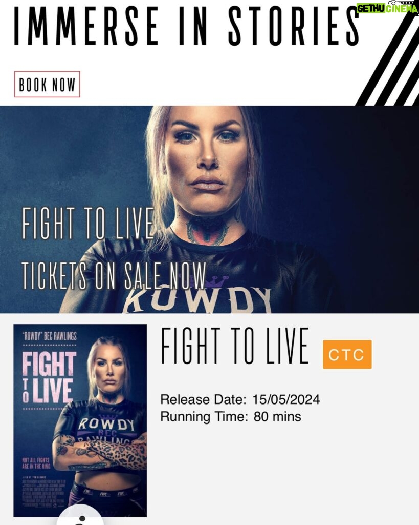 Bec Rawlings Instagram - Hey everyone that wasn’t able to see the premiere of my film Fight To Live, tickets are now available at Event Cinemas, Australia wide. It would mean a lot if you could show your support not just for me but for the message that it delivers, this film is especially important to me & i believe it’s something that can help many people out there that are or have experienced domestic violence in their life and it could help prevent it happening to many young ones out there, i know if i had of seen something like this when i was a teenager i may not of found myself in such a horrible relationship that lead to unthinkable abuse. Anyways i hope you can get out to the cinemas and see it, i promise you it’s isn’t all sad and you will leave feeling inspired, happy and empowered to make a change. 💜💜💜 #domesticviolenceawareness #FightToLive