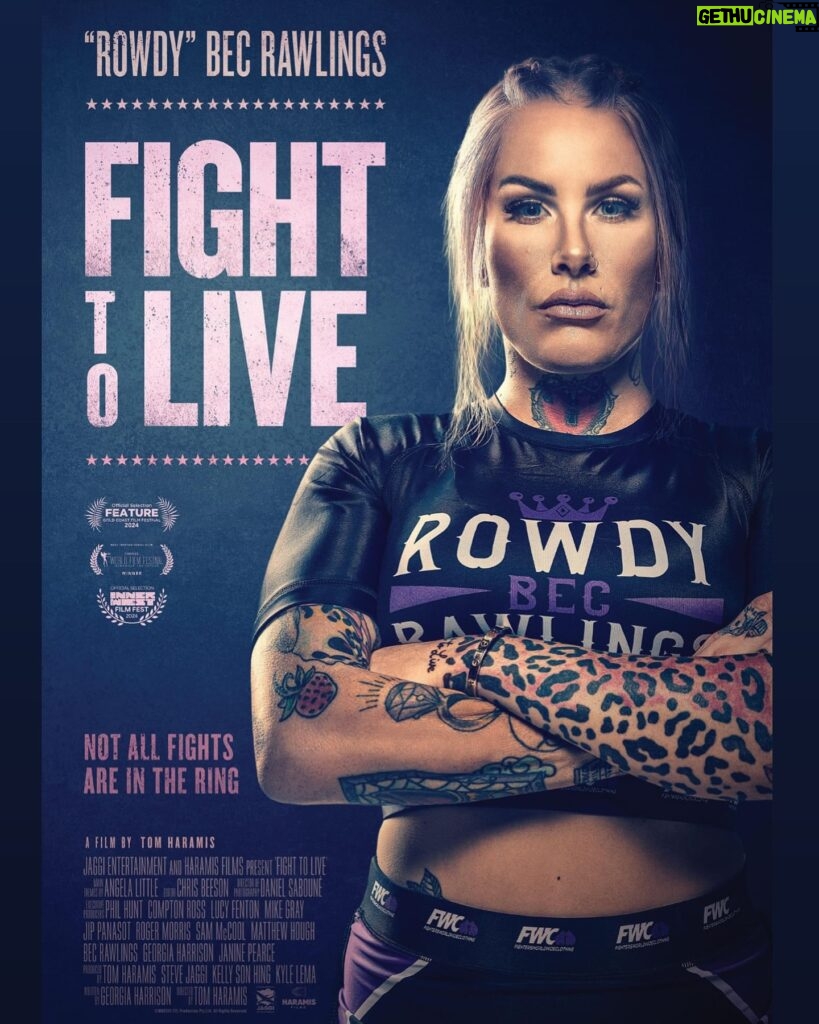 Bec Rawlings Instagram - Last chance to catch Fight To Live in cinemas is today in Event Cinemas & Angelika Film Centres Australia wide 💜 #fighttolive