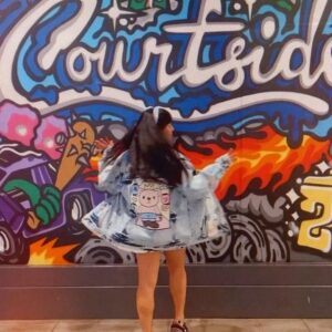 Becktoria Instagram - The Denim Series - ‘Tis true I can be colourful at times… not all the time but sometimes. 😏