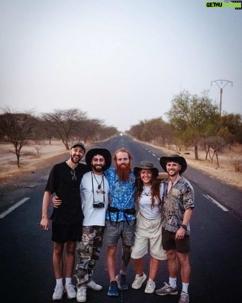 Becky James Instagram - I travelled to Africa to deliver Hardest Geezer a pint from his local pub. let’s be real, the man deserved a pint. huge thank you to russell and his team for allowing us to join such an mental mission, @the.goose.worthing pub for letting us literally steal a pint and james connor & charlie who went along with a very daft idea. 🤌🏼 peace, love, worthing pints X (don’t forget to donate what you can to russ - link in his bio @hardestgeezer)