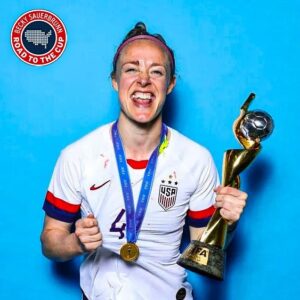 Becky Sauerbrunn Instagram - 🇺🇸 SEISMIC ANNOUNCEMENT 🇺🇸

The first episode of Becky Sauerbrunn: Road to the Cup drops TOMORROW. 🌏🏆

This series attempts to illustrate all of it, in her own words, capturing the journey towards the biggest World Cup ever as a back-to-back defending champion. 🏆 🏆

Look for it TOMORROW 🇺🇸
