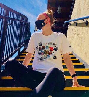 Becky Sauerbrunn Instagram - ‪Through a collage of photos, @meghankling and @kingjebo have created a t-shirt that captures both the ongoing tragedies we face and the hope we share for the future. To continue our support of the community all proceeds will go to the Oregon Food Bank. Learn more about the tee, purchase and/or donate at https://klingandjebo.com ‬