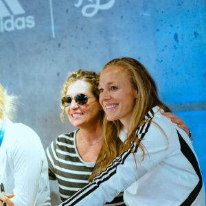Becky Sauerbrunn Instagram - So great hanging out at @adidasnyc today with some amazing people! Thanks for coming out and welcoming us back home! #DareToCreate #CreatedWithAdidas