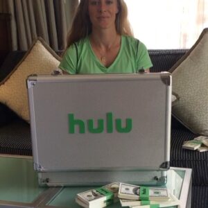 Becky Sauerbrunn Instagram - As of today, I bleed red, white, blue, and GREEN. Because Hulu is paying me to 💵 #HuluHasLiveSports #TeamHuluSellouts #HuluSellouts #ad #obviously