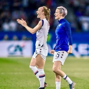 Becky Sauerbrunn Instagram - When I think of the best moments of my career you are right there next to me. Thank you for everything. @mrapinoe