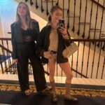 Bel Powley Instagram - 🤎 besties take Paris with @miumiu 🤎 Thank you @miumiu for the most wonderful couple of days! Congratulations on an inspiring collection - can’t wait to get my mits on it 🤓 Merci @chercoulter @dayaruci @celiaburtonmakeup 💋