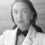 Bel Powley Instagram - 🩶🤍 @chanelofficial haute couture for the Critics Choice Awards last night 🤍🩶 Felt like the luckiest girl!!!!! Thank you @chanelofficial 💋 Dream team @chercoulter @celiaburtonmakeup @marcusrfrancis bisous!!!