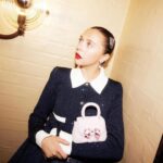 Bel Powley Instagram - Thank you @britishvogue @edward_enninful for the stuns party last week 😘 wearing @mrselfportrait and Cher’s vintage Chanel belt ❤️ 👗@chercoulter 💄@celiaburtonmakeup 📷 @zoemcconnell