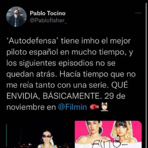 Belén Barenys Instagram - voy a presumir un poco de lo que ha sido estrenar Autodefensa en el @festivalsevilla aki con tuits y todo porque nos han dicho un monton d cosas bonitas y estoy super orgullosa d nosotros y agradecida de que este primer recibimiento haya sido tan bueno😭💘 29 d noviembre @enfilmin no lo olvideis z0rras 💘