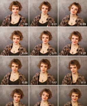 Bella Higginbotham Instagram - The many faces of a self-tape 
.
.
#actorslife #actor #selftape #audition