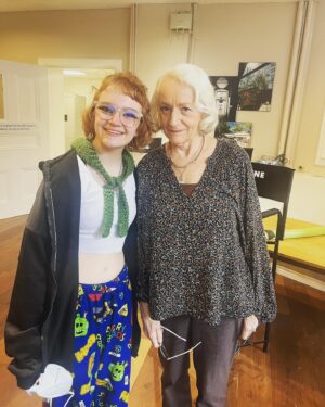 Bella Higginbotham Instagram - Behind the scenes of THAT episode = three Nadines, green screens, fake blood, and other fun stuff!!! #chucky #nadinechucky #nadine @syfy @usa_network @chuckyisreal