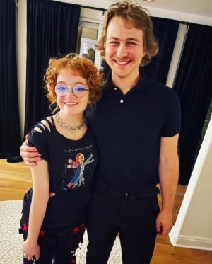 Bella Higginbotham Instagram - Last night was amazing! Thank you so much to @mckennagraceful for hosting the MOST FUN watch party for Episode 6. Thank you my cast mates @1zackaryarthur @fionadourif @christineelisemccarthy @cleohandler and my new friend @bryanfullergram who came (and my cousin Tucker!) And I’ll be forever grateful to @realdonmancini and all the writers for creating precious Nadine and inviting me into the huge #chucky family, which includes the most loyal and encouraging FANS in the whole world. I love you all so much. Now BE NICE to Don because I *loved* getting to die on screen….lol. And you have to admit—it was GREAT storytelling!!! #nadineforever @chuckyisreal @syfy @usa_network