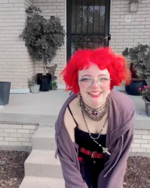 Bella Higginbotham Instagram - Flying into SENIOR year   summer insta-break over.  How’d ya spend your summer vacation? 

@trippnyc pants from @trashandvaudeville 

#classof2024 #senioryear #trippnyc #trashandvaudeville #schoolfashion #alternativefashion #koolaidhair