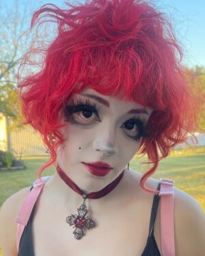 Bella Higginbotham Instagram - Meet Vicki. She’s an 800-year old ghost who speaks with a French accent. You can find her this fall at a local haunted house. HMU by me 💋👻🏚️🎃#scareactor #hauntedhouse #ghost #halloween #makeupartist #scarymakeup