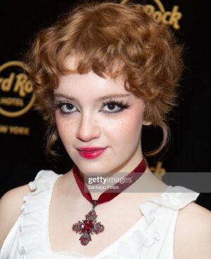 Bella Higginbotham Instagram - What a trip…!!! I am sooo grateful to @hardrockhotelnyc   @afauniverse   @barbiealynwoods for the amazing premiere party, to the awesome @syfy team for my first @newyorkcomiccon ever (which was fantastic!!), and always and forever to @realdonmancini for creating all of it, especially Nadine. THANK YOU 
♥️🎉⭐️💥😝♥️ 
White dress:: vintage 90s from my mom
Black dress:: thrifted in Vancouver
Boots:: @demonia.shoes 
Hair   makeup   styling:: me