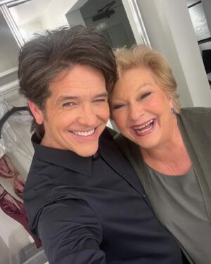 Beth Maitland Instagram - So this happened yesterday!  Love you @therealmichaeldamian #vintage #oldfriends #alwayssmiling