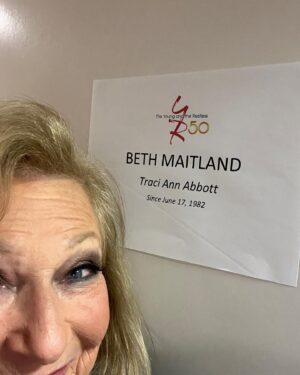 Beth Maitland Instagram - So excited to be a part of the fun!  @youngandrestlesscbs @cbstv #YR50