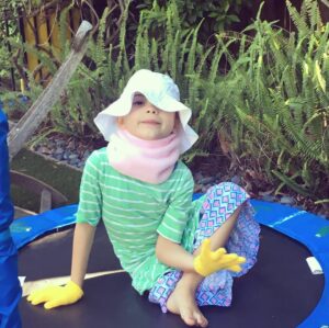 Beth Littleford Instagram - Hallie channeling Martha Graham