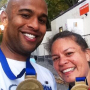 Beth Littleford Instagram - 10 months ago Yasir Salem lost his beloved wife Gwen to a rare form of lung cancer. He founded @gwenfoundation the Gweneviere Mann Foundation (501c3) and set out to run 50 marathons in 50 states over the course of 1 year to raise awareness about early detection and raise funds for their programs.
He’s just hit the 44 marathon/state mark and soon will be running marathon #50, culminating the campaign with the 50in50 fundraising brunch on 11/2/2019 in NYC the day before the NYC Marathon, and they’ll be awarding their first grant. Please join: https://www.eventbrite.com/e/gwen-mann-foundation-50in50-finale-brunch-fundraiser-tickets-67933403639