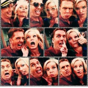 Beth Littleford Instagram - #TBT #DWAB (You actually CAN pick your friend's nose!)