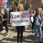 Beth Littleford Instagram - We have signs that say, “Honk if you’ve been molested or assaulted.” Lots of honks. #BelieveSurvivors