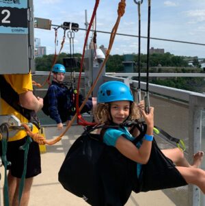 Beth Littleford Instagram - Zip lining at Niagara Falls. Getting the little one hooked on adrenaline early.