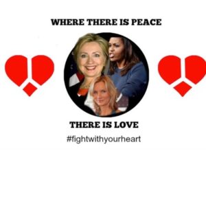 Beth Littleford Instagram - My 11 year old son is making peace graphics and says he made up the hashtag #FightWithYourHeart -- I'm over the moon! This kid...