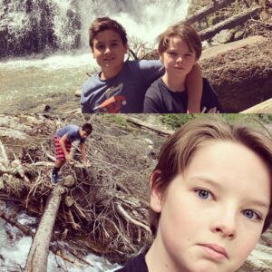 Beth Littleford Instagram - Jackson and his cousin Routledge exploring the wilds of Montana.