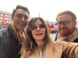 Betsy Brandt Instagram - My soulmates from SoulMates spending a day off while shooting together in Madrid.  Watch us tonight on AMC!!!