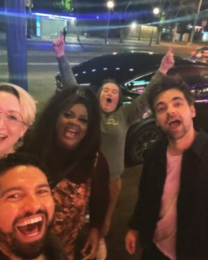 Betsy Sodaro Instagram - Last week Mano found the greatest parking spot in all of WEHO!!! (That is not his car in the background)